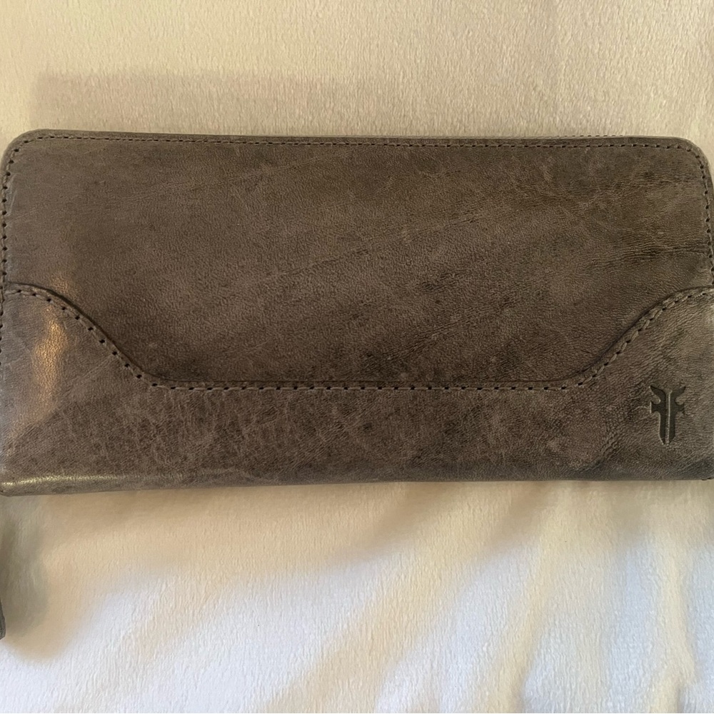 Gray Leather Wallet